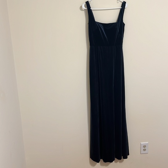 Jenny Yoo Collection A-Line Square sleeveless velvet bridesmaid Dress size 6 New - Picture 11 of 15